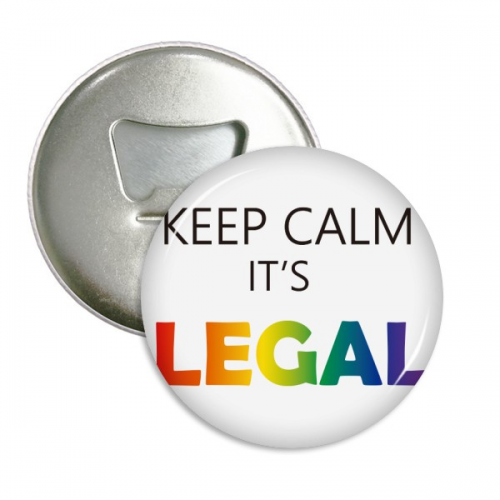 简明同性标语同性恋合法化 圆形冰箱贴厨房装饰啤酒开瓶器瓶起子3件礼物 简明同性标语同性恋合法化 圆形冰箱贴厨房装饰啤酒开瓶器瓶起子3件礼物