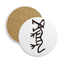 bs inscriptions chinese zodiac tiger coaster cup mug tabletop protection absorbent st