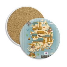 popular landmarks in south korea coaster cup mug tabletop protection absorbent st popular landmarks in south korea coaster cup mug tabletop protection absorbent st