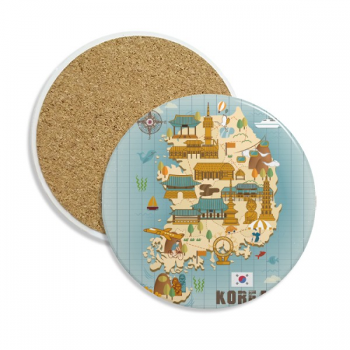 popular landmarks in south korea coaster cup mug tabletop protection absorbent st popular landmarks in south korea coaster cup mug tabletop protection absorbent st