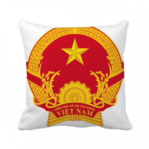 Vietnam Asia National Emblem Throw Pillow Sleeping Sofa Cushion Cover