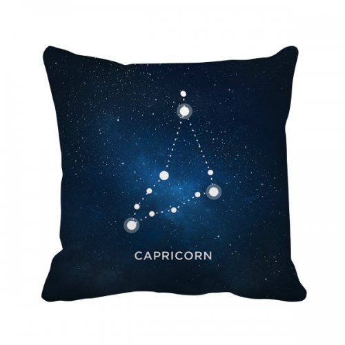 Capricorn Constellation Zodiac Sign Throw Pillow Sleeping Sofa Cushion Cover