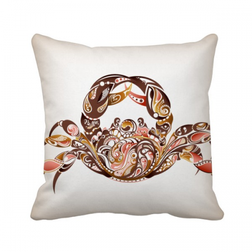 图案设计螃蟹海洋生物 方形抱枕靠枕沙发靠垫双面含芯礼物 图案设计螃蟹海洋生物 方形抱枕靠枕沙发靠垫双面含芯礼物