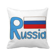 Russia National Flag Blue Pattern Throw Pillow Sleeping Sofa Cushion Cover