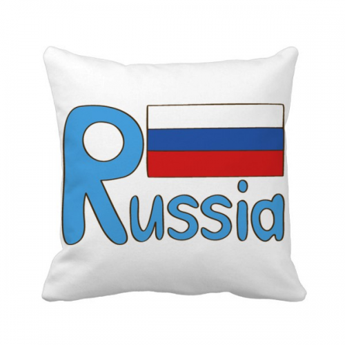 Russia National Flag Blue Pattern Throw Pillow Sleeping Sofa Cushion Cover