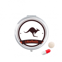 australia flavor emblem illustration pill case pocket medicine stobox container dispenser australia flavor emblem illustration pill case pocket medicine stobox container dispenser