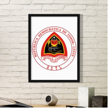 Dili East Timor National Emblem Art Painting Frame Exhibition Decoration Home Adorn Decor