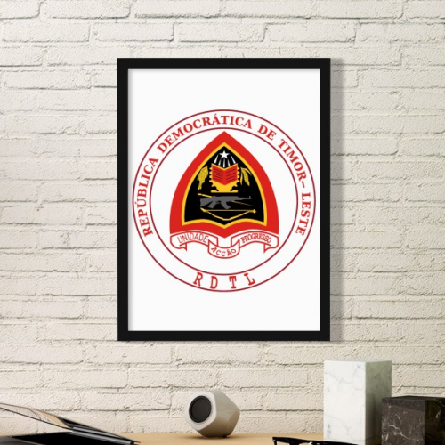 Dili East Timor National Emblem Art Painting Frame Exhibition Decoration Home Adorn Decor