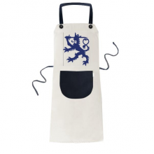 Finland National Emblem Country Symbol Apron Adjustable Bib Cotton Linen BBQ Kitchen Pocket Pinafore Finland National Emblem Country Symbol Apron Adjustable Bib Cotton Linen BBQ Kitchen Pocket Pinafore