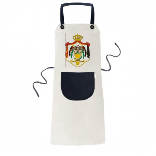 national emblem country apron adjustable bib cotton linen bbq kitchen pocket pinafore