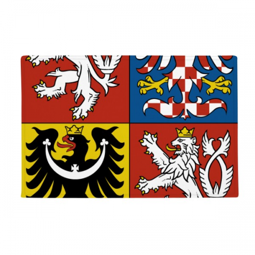 Czech National Emblem Country Ground Mat Non Slip Floor Bathroom Door Rug Carpet