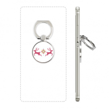 圣诞节麋鹿叶子像素 手机支架指环多功能黏贴懒人桌面支撑礼品