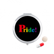 pride lgbt rainbow  pill case pocket medicine stobox container dispenser