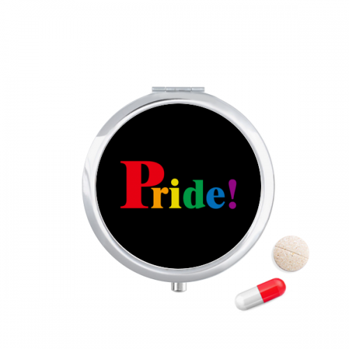 pride lgbt rainbow  pill case pocket medicine stobox container dispenser