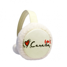 I Love Canada Word Flag Love Heart Illustration Winter Ear Warmer Cable Knit Furry Fleece Earmuff Outdoor I Love Canada Word Flag Love Heart Illustration Winter Ear Warmer Cable Knit Furry Fleece Earmuff Outdoor