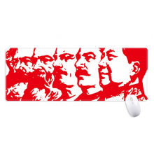 Red Marxism Chairman Mao China Non-Slip Mousepad Large Extended Game Office titched Edges Computer Mat 