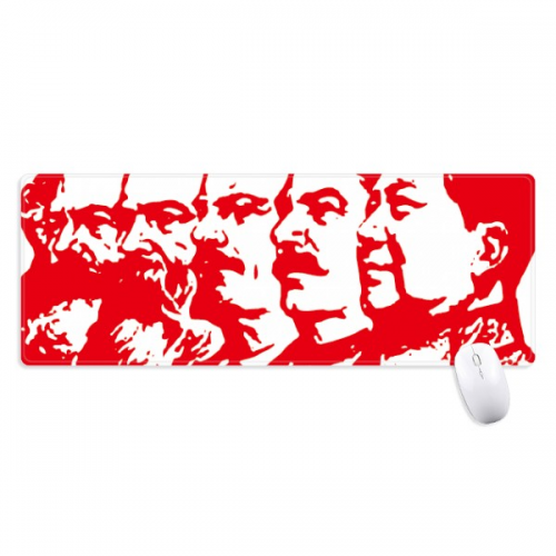 Red Marxism Chairman Mao China Non-Slip Mousepad Large Extended Game Office titched Edges Computer Mat Red Marxism Chairman Mao China Non-Slip Mousepad Large Extended Game Office titched Edges Computer Mat