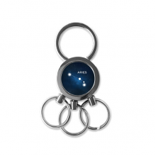 白羊座星座星盘宇宙 汽车钥匙扣金属钥匙链圈环挂件礼物