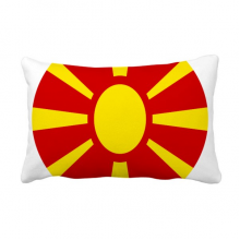 macedonia eu national emblem throw pillow lumbar insert cushion cover home decoration