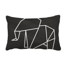 抽象大象几何折纸图形 抱枕靠枕腰枕沙发靠垫双面含芯礼物