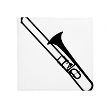 tromb classical music instrument pattern anti-slip floor pet mat square bathroom living room kitchen door 60/50cm 