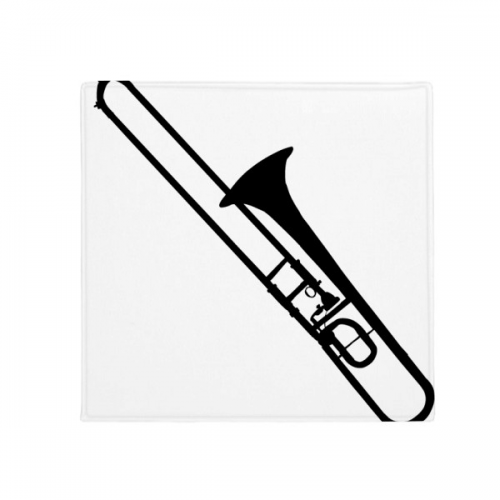 tromb classical music instrument pattern anti-slip floor pet mat square bathroom living room kitchen door 60/50cm 