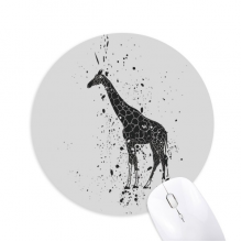 Giraffe Cartoon Animal Grey Mouse Pad Comfortable Game Office Mat