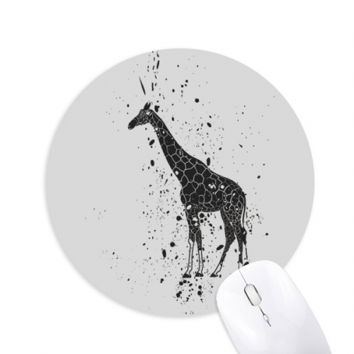 Giraffe Cartoon Animal Grey Mouse Pad Comfortable Game Office Mat