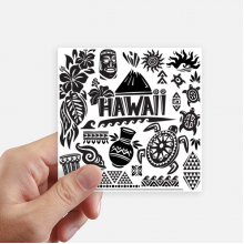 hawaiian islands celebrate ameusa sticker square waterproof stickers wallpaper car decal
