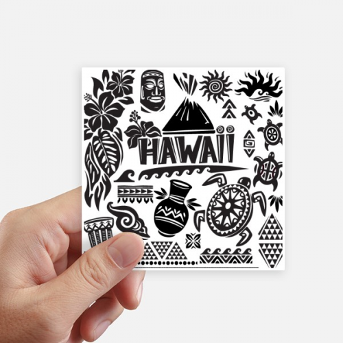 hawaiian islands celebrate ameusa sticker square waterproof stickers wallpaper car decal hawaiian islands celebrate ameusa sticker square waterproof stickers wallpaper car decal