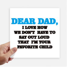 Dear Dad Letter Festival Quote Sticker Tags Wall Picture Laptop Decal Self adhesive
