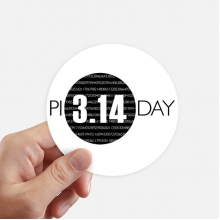 国际π日圆周率纪念日 圆形贴纸10cm摩托电脑贴画旅行箱装饰8片