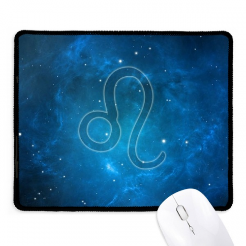 starry night leo zodiac constellation mousepad stitched edge mat rubber gang pad