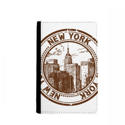 amenew york classic country city passport holder notecase burse wallet cover card purse