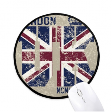 London King UK the Union Jack Flag Mouse Pad Desktop Office Round Mat for Computer