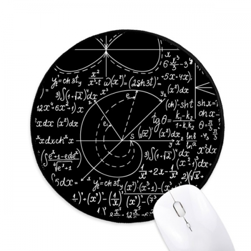 formulas science calculus  mouse pad desktop office round mat for computer