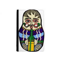 喝酒的俄罗斯人套娃俄国文化 护照保护套护照夹钱包旅行卡包礼品礼物