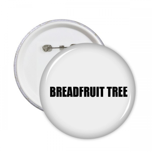 Breadfruit Tree Fruit Foods Round Pins Badge Button Clothing Decoration 5pcs 