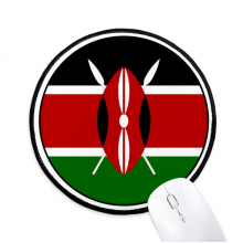 kenya afnational emblem mouse pad desktop office round mat for computer