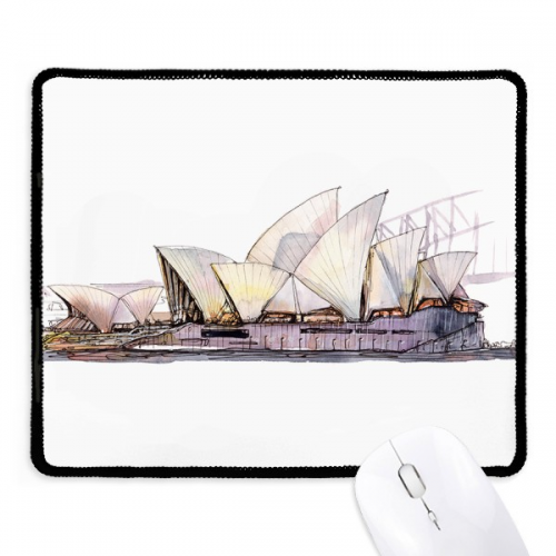 Sydney Opera House in Sydney Mousepad Stitched Edge Mat Rubber Gang Pad
