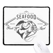 Seafood Fish Marine Organism Mousepad Stitched Edge Mat Rubber Gang Pad Seafood Fish Marine Organism Mousepad Stitched Edge Mat Rubber Gang Pad