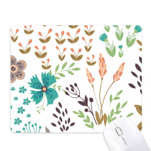 Colourful Flowers  Paint Mouse Pad Non-Slip Rubber Mousepad Game Office