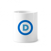 ameemblem democratic party blue toothbrush pen holder mug cerac stand pencil cup