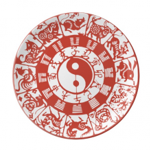 中国太平安阴阳十二生肖 陶瓷餐盘子8寸月光盘餐具家居礼物