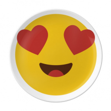 钟爱迷恋黄色可爱网聊表情包 陶瓷餐盘子8寸月光盘餐具家居礼物