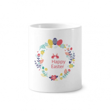 happy easter  festival  flower toothbrush pen holder mug cerac stand pencil cup