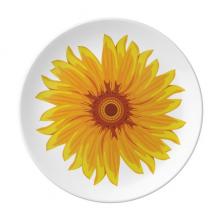 黄色向日葵植物花卉 陶瓷餐盘子8寸月光盘餐具家居礼物
