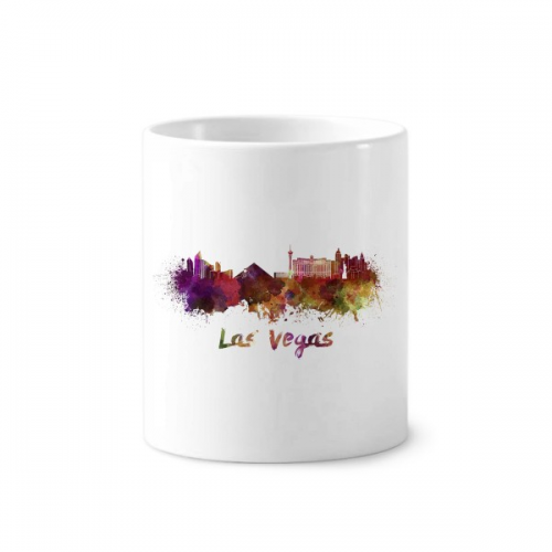 las vegas amecity watercolor toothbrush pen holder mug cerac stand pencil cup