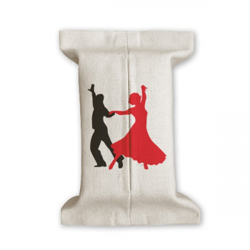 双人舞交际舞舞者 棉麻纸巾收纳布袋盒布套纸抽袋家居礼物