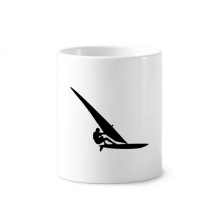 运动员帆船冲浪运动 陶瓷刷牙杯子笔筒白色马克杯礼物